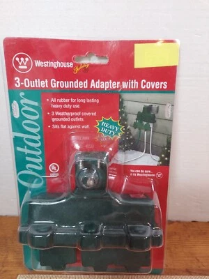 Nuevo en Paquete Adaptador Westinghouse 3 Tomacorrientes Cubierta Exterior #28114 Foto 1 de 4
