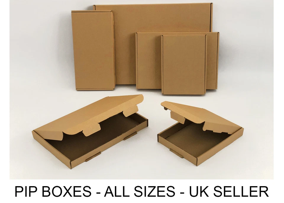 Large Letter box Royal Mail PIP Boxes C4 C5 C6 C7 DL Card board Postal Mailing - Image 1 of 1