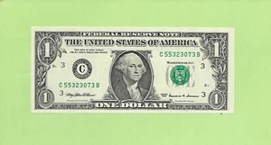 1999 ..UNCIRC $1 C 5532 3073 B .... 1999 $1 C-B NICE NOTE FRN - Picture 1 of 2