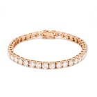 Natrlich Si / H Rund Diamant Armband 18k Rose Gold des Vaters Tag Geschenk