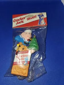 1999 Cracker Jack Box Ornament with Sailor Holding Christmas Tree - Picture 1 of 3