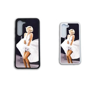 Bedruckte Gummiclip Handyhülle Abdeckung Samsung Marilyn Monroe weißes Kleid sieben Y - Bild 1 von 9