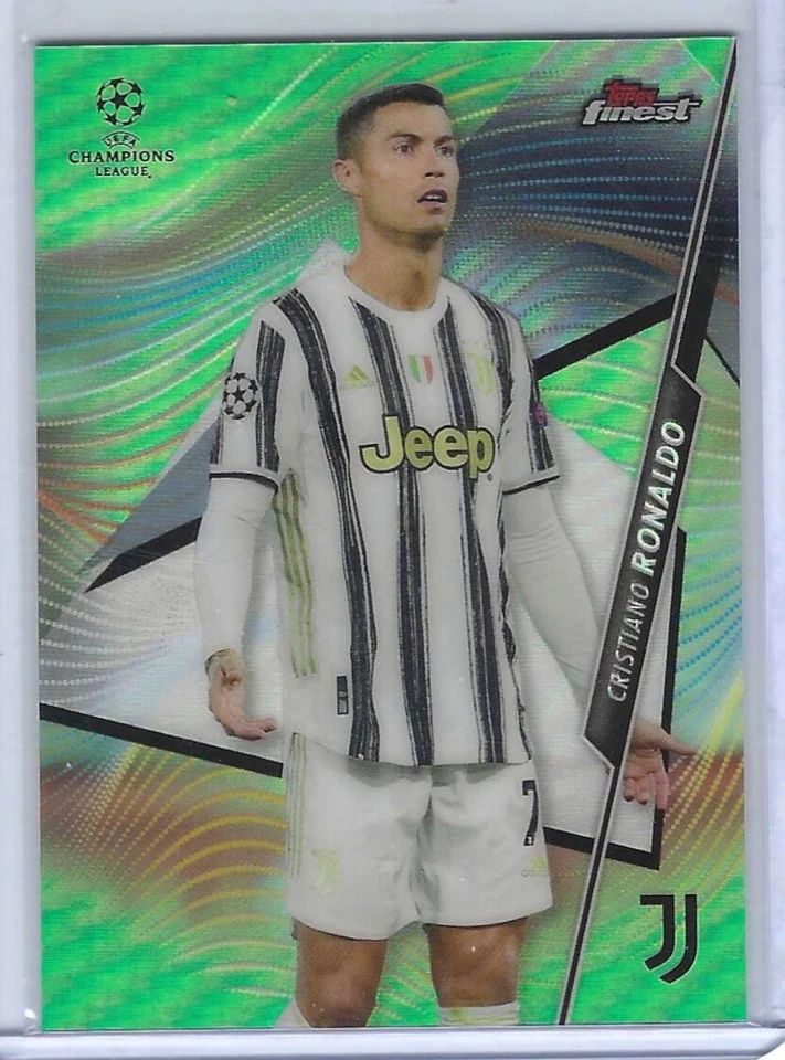 CRISTIANO RONALDO 2020-21 TOPPS FINEST NEON GREEN REFRACTOR #D 89/99 - Image 1 of 1