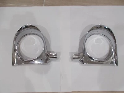 1955 1956 55 56 Plymouth Headlight Bezels Bezel Door Very Nice Used - Image 1 of 4