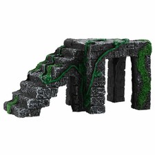 2X(Resin Landscape Aquarium Turtle Ramp Peregrine Climb Stone Habitat ornament