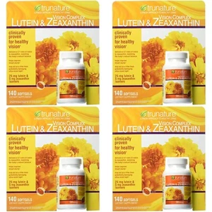 4 PACK Trunature Vision Complex Lutein And Zeaxanthin 140 Softgels *Eye Health* - Picture 1 of 7