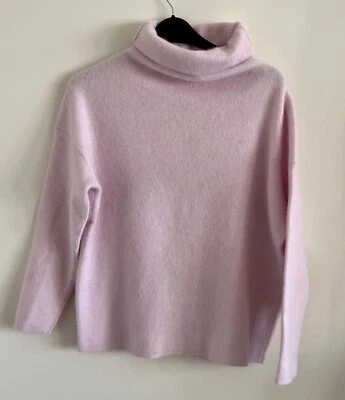 Sueter mujer Maje rosado con cuello alto, talla S, usado - Imagen 1 de 4