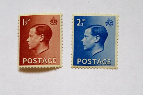 MINT MNH  SG459 SG460 EDWARD VIII ~ + Bonus 1936 George V Cover Mailed to USA Cover