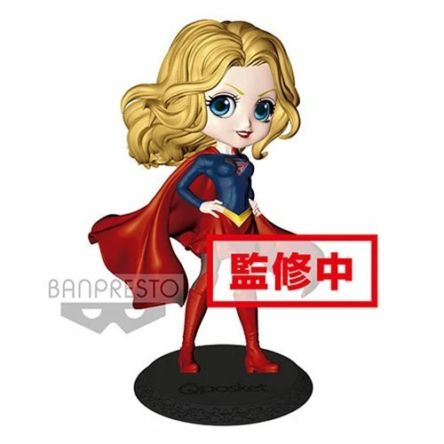 BANPRESTO Q Posket DC Characters Supergirl Normal Color Version Figure 14cm