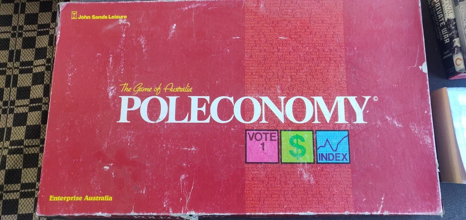 Vintage Board Game (1980) Poleconomy: The Game of Australia; well-loved, v. rare - image 1 of 2