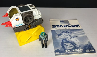 Elevador de carga de combate Battlecrane Starcom Sgt. Bob Anders con visera 1986 Coleco Foto 1 de 4