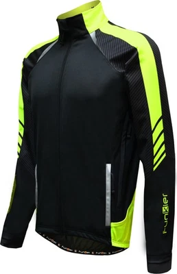Funkier Men's Tornado Pro Microfleece Tpu Jacket XXL Black/Neon Yellow - Image 1 of 2