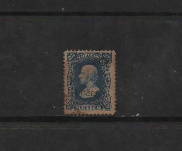 Sello de México - Scott # 109-25c-usado/H-OG-Pueria-1874-80 Foto 1 de 1