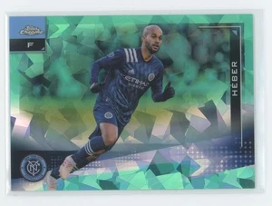 Topps 2021 edición cromo zafiro MLS #51 Héber Aqua refractor #/99 - Imagen 1 de 2