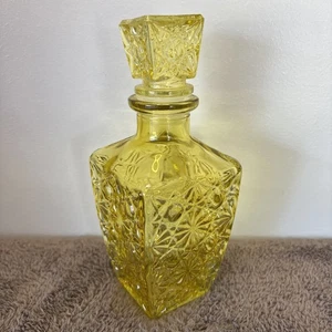 Vintage Amber Colored 8 Inch MCM Decanter  - Picture 1 of 9
