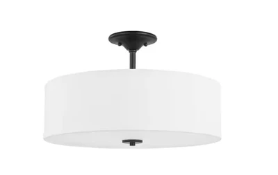 Progress Lighting P350167-143 Inspire 3 Light 18" SemiFlush Drum Ceiling Fixture - Image 1 of 4
