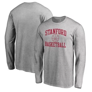 Herren T-Shirt meliert grau Stanford Cardinal In Bounds Langarm - Bild 1 von 3