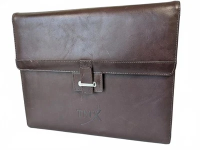 Estuche para bloc de notas de cuero marrón portafolio Cutter & Buck China Foto 1 de 4