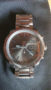 Diesel Men Watch Chronograph Gunmetal 'S Battery Replaced - Picture 1 of 6