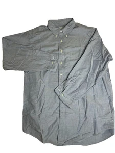 Brooks Brothers Makers 18 35 Blau Langarm Knopfleiste Klassisches Hemd Herren - Bild 1 von 2