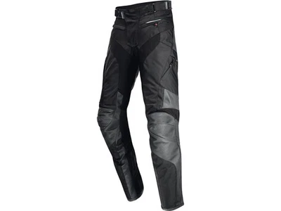 iXS Lederhose Madeira | Schwarz-Grau | Motorradhose aus Rindsleder und Gewebe - Bild 1 von 2
