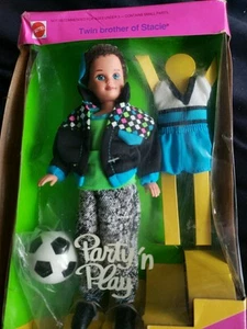 New 1992 Todd Party 'n Play #7903 Sealed NRFB Twin Brother Of Stacie Barbie - Picture 1 of 13