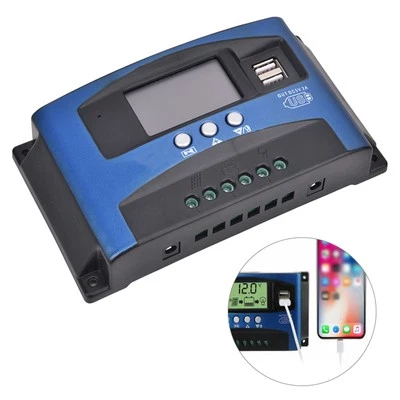 Regolatore di carica pannello solare YCX-003 30-100A MPPT 12V/24V GF - Immagine 1 di 4