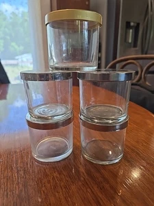 Set Of 5 Empty & clean Bath & Body Works Single-Wick Candle Jars With Lids - Picture 1 of 5
