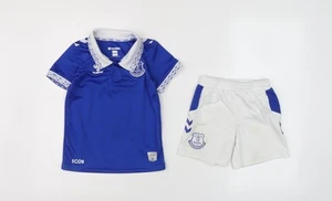 Hummel Boys Sports Set Blue White 3-4 Years Shorts Top - Picture 1 of 12