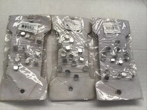 Vintage 2000 MIRROR Glass Mosaic 6’ Clear Wire Garland Enchanted Holiday 3pk NEW - Picture 1 of 9