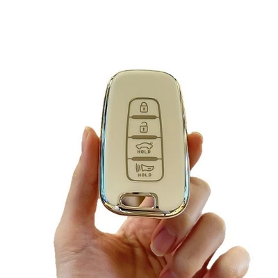 2pcs car key fob case cover for Hyundai Elantra ix35 Sonata 4 buttons key shell - Image 1 of 4