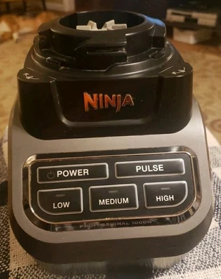Ninja Professional Blender BL610 30 1000 Watts 3 Speed Motor Base Tested Working - Image 1 of 4