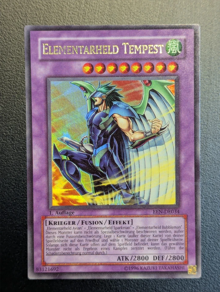 Elementarheld Tempest EEN-DE034 Ultra Rare Deutsch NM Yugioh - Bild 1 von 1