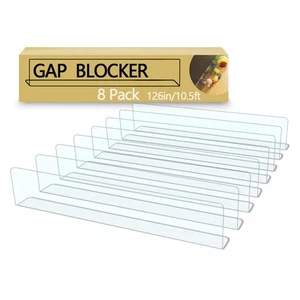 8-Pack Toy Blocker, Gap Bumper for Under Furniture, BPA Free Safe PVC with St... - Picture 1 of 6
