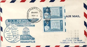 1949 FFC Cam 88 Indianapolis, Ind with Cachet & Period Stamps - Picture 1 of 1