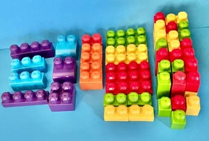 FISHER PRICE MEGA BLOKS / BULK LOT OF 76 BLOKS - Picture 1 of 2