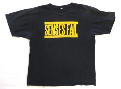 Camiseta Senses Fail Vintage Finales Gira de Conciertos Años 2000 Warpaint Hardcore Punk Foto 1 de 4