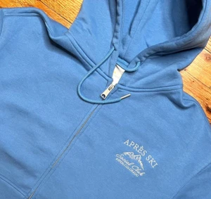 Cali 1850 Aspen Social Club Sudadera con Capucha Cremallera Completa Talla M Bordada Nueva con Etiquetas Lazy Sunday - Imagen 1 de 10