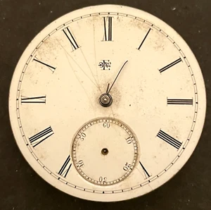 Antique 1881 Elgin Dexter St 28 Pocket Watch Movement Parts Good Balance 10s 7j - Picture 1 of 4