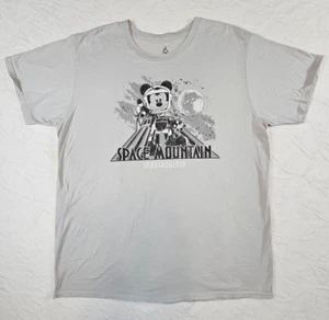 Disneyland Disney World Space Mountain Tomorrowland Mickey Mouse Size 2XL Gray - Picture 1 of 9