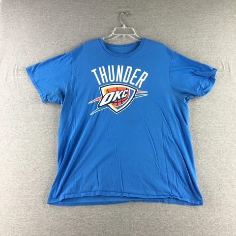 Oklahoma City Thunder Shirt Mens 2XL XXL George 13 Crew Neck Basketball * Cover