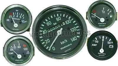 Fit For Willys Jeep Complete Meter Kit Speedometer +Temp +Oil+Fuel+Amp Gauges - Image 1 of 3