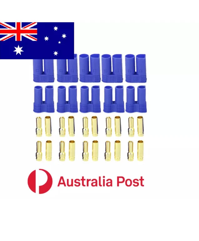 EC5 Gold Bullet Connectors Male/Female (5 Pairs) - Image 1 of 1