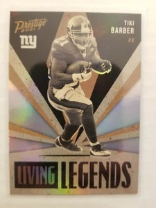 Prestige Living Legends 2021 inserto Tiki Barber #LL-24 New York Giants - Imagen 1 de 1