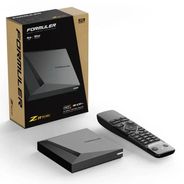Formuler Z11 Pro Max IPTV-Box - Schwarz (Kit mit Fernbedienung)