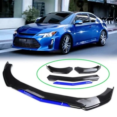 5Pcs Front Bumper Lip Splitter Spoiler Body Kit For Scion tC 2005-2016 Blue Foto 1 de 4