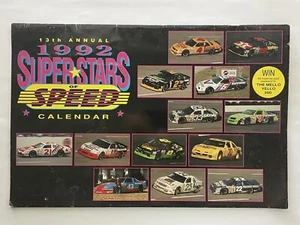 1992 de colección NASCAR 13o calendario anual Superstars of Speed sin marcar - Imagen 1 de 5