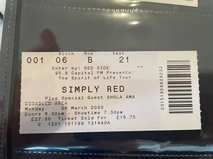 Simply Red Ticket 2000 - Bild 1 von 2