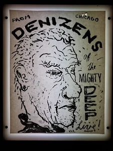 Denizens of the Mighty Deep From Chicago 1985 Flyer Handbill - Picture 1 of 1