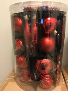 Winter Lane Christmas Tree ornaments Assortment Pieces Set Red - Picture 1 of 4